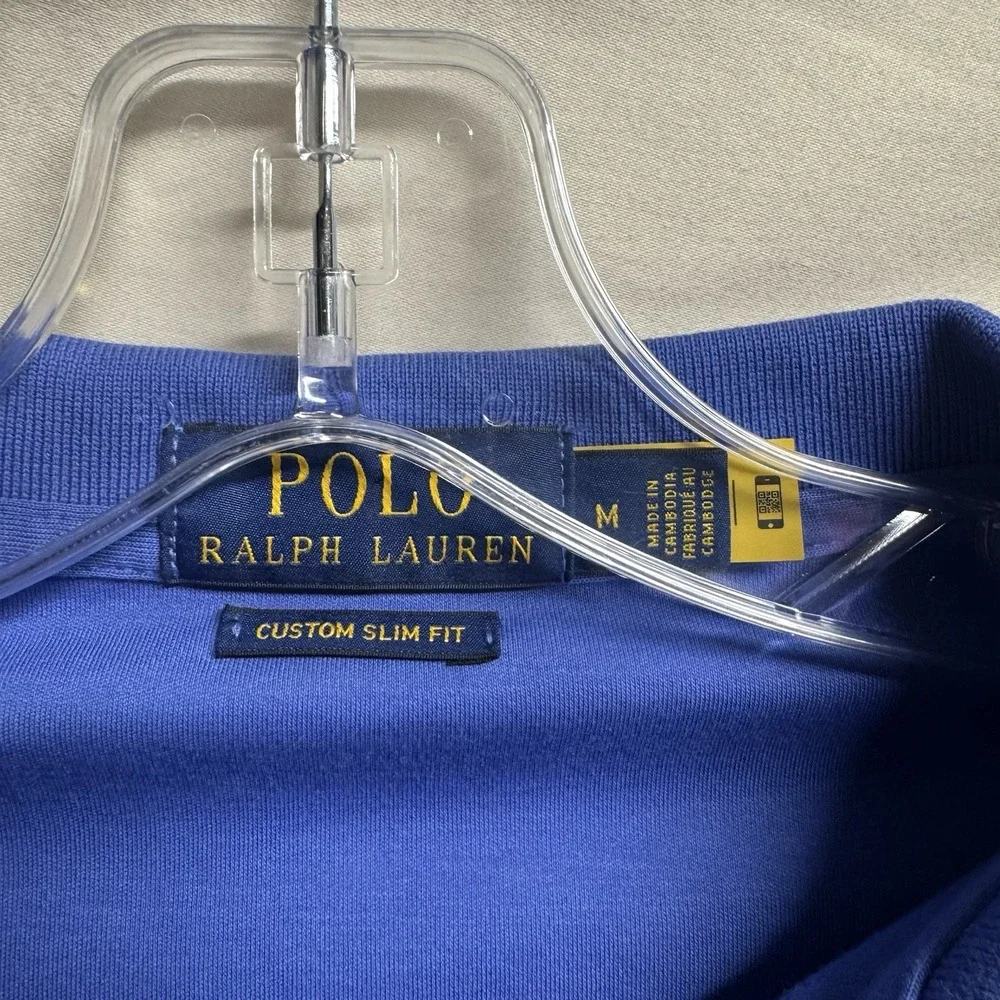 Polo Ralph Lauren Custom Slim Fit Purple Polo Medium